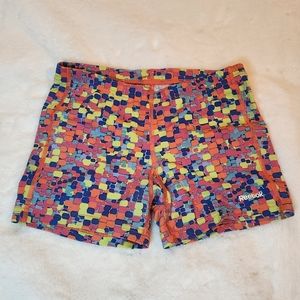 Reebok Athletic Shorts Crossfit Colorful Print XS New Without Tag